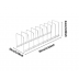 Kitchen Bowl Dish Organizer Stainless Steel
